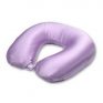 violet silk neck pillow