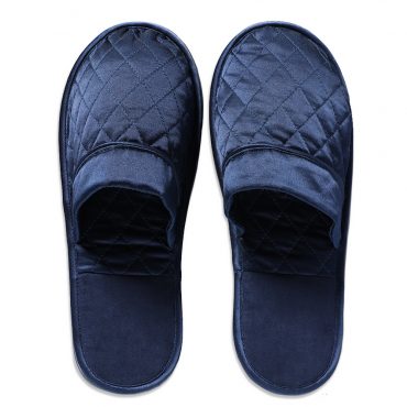 blue slik slippers