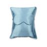 blue silk pillow and eye mask